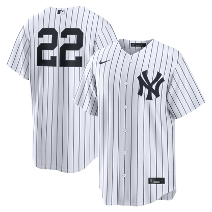 New York Yankees Ben Rice Nike Home Replica Jersey - White MLB Team Jersey Baseball Fan Apparel