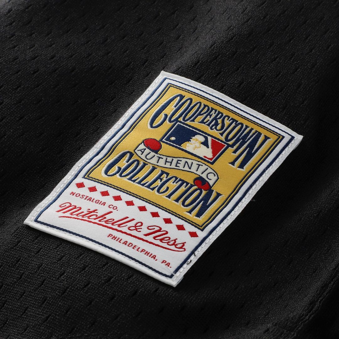 Cincinnati Reds Barry Larkin Mitchell & Ness Cooperstown Mesh Batting Practice Button - Up Jersey - Black MLB Team Jersey Baseball Fan Apparel