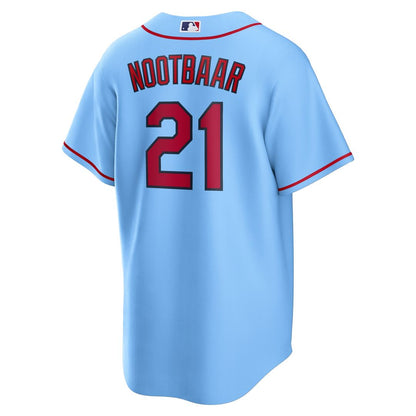 St. Louis Cardinals Lars Nootbaar Nike Alternate Replica Jersey - Light Blue MLB Team Jersey Baseball Fan Apparel