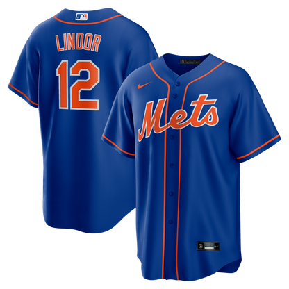 New York Mets Francisco Lindor Nike Alternate Replica Player Jersey - Royal MLB Team Jersey Baseball Fan Apparel