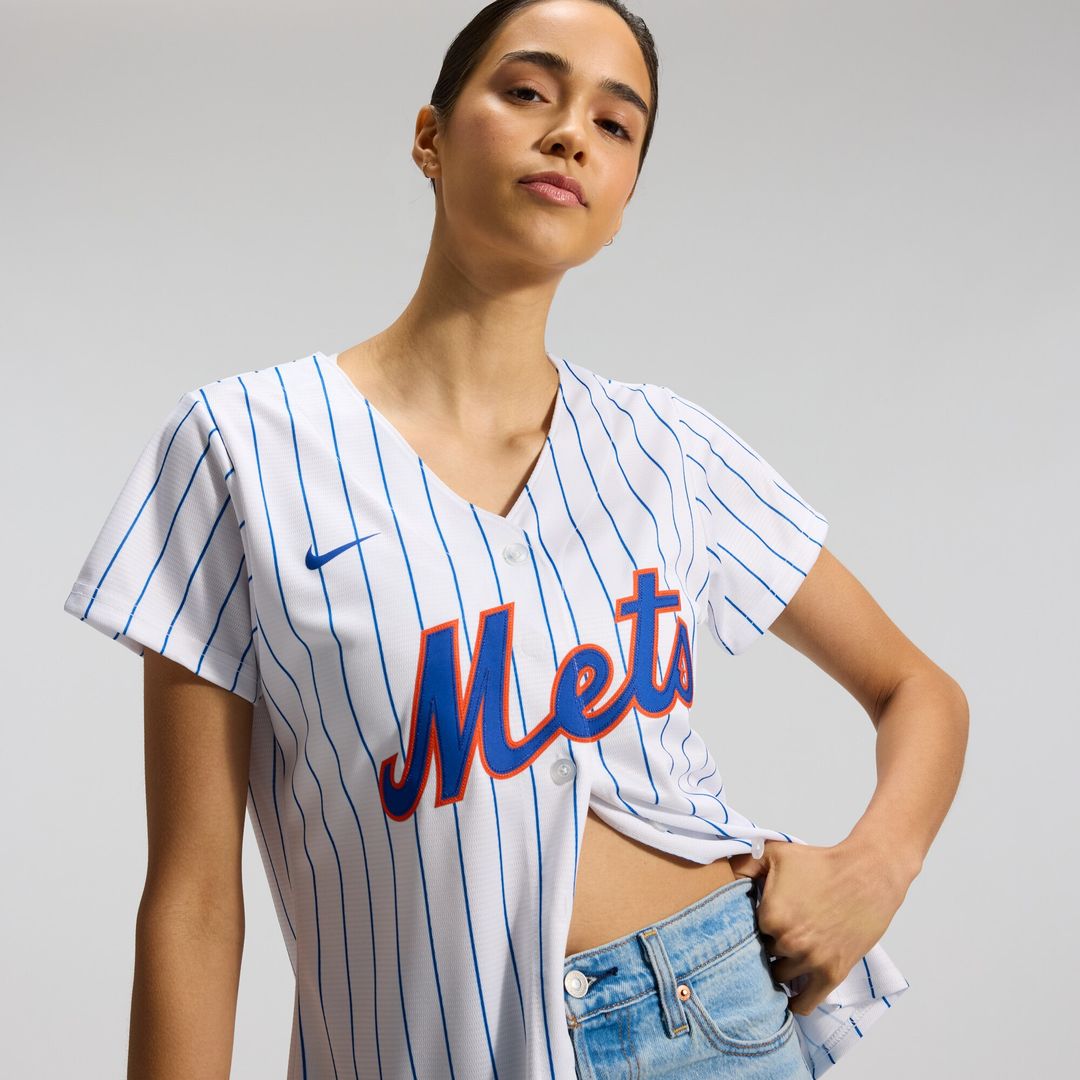 New York Mets Nike Women's Home Replica Team Jersey - White MLB Team Jersey Baseball Fan Apparel