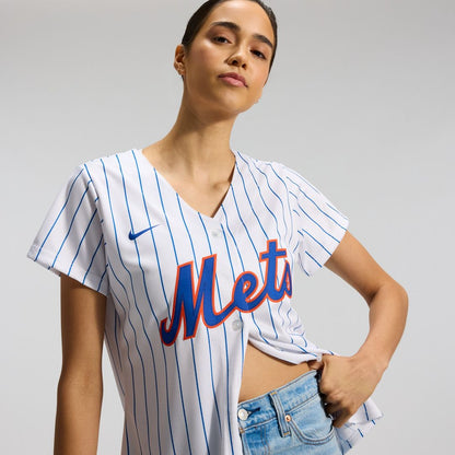 New York Mets Nike Women's Home Replica Team Jersey - White MLB Team Jersey Baseball Fan Apparel