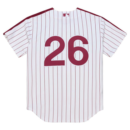 Philadelphia Phillies Chase Utley Mitchell & Ness 2003 Cooperstown Authentic Jersey - White MLB Team Jersey Baseball Fan Apparel