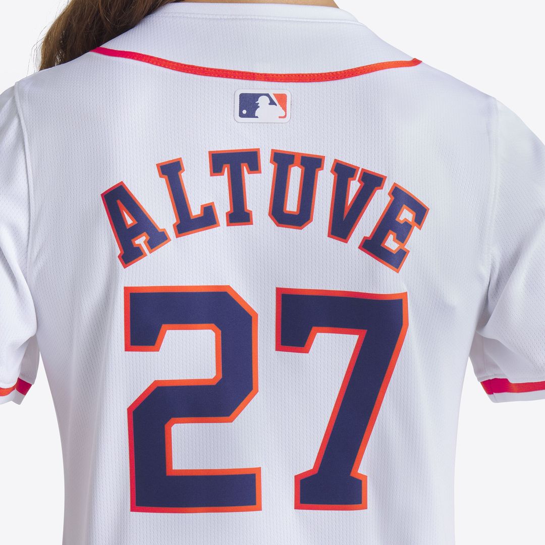 Houston Astros Jose Altuve Nike Women's Home Limited Player Jersey - White MLB Team Jersey Baseball Fan Apparel