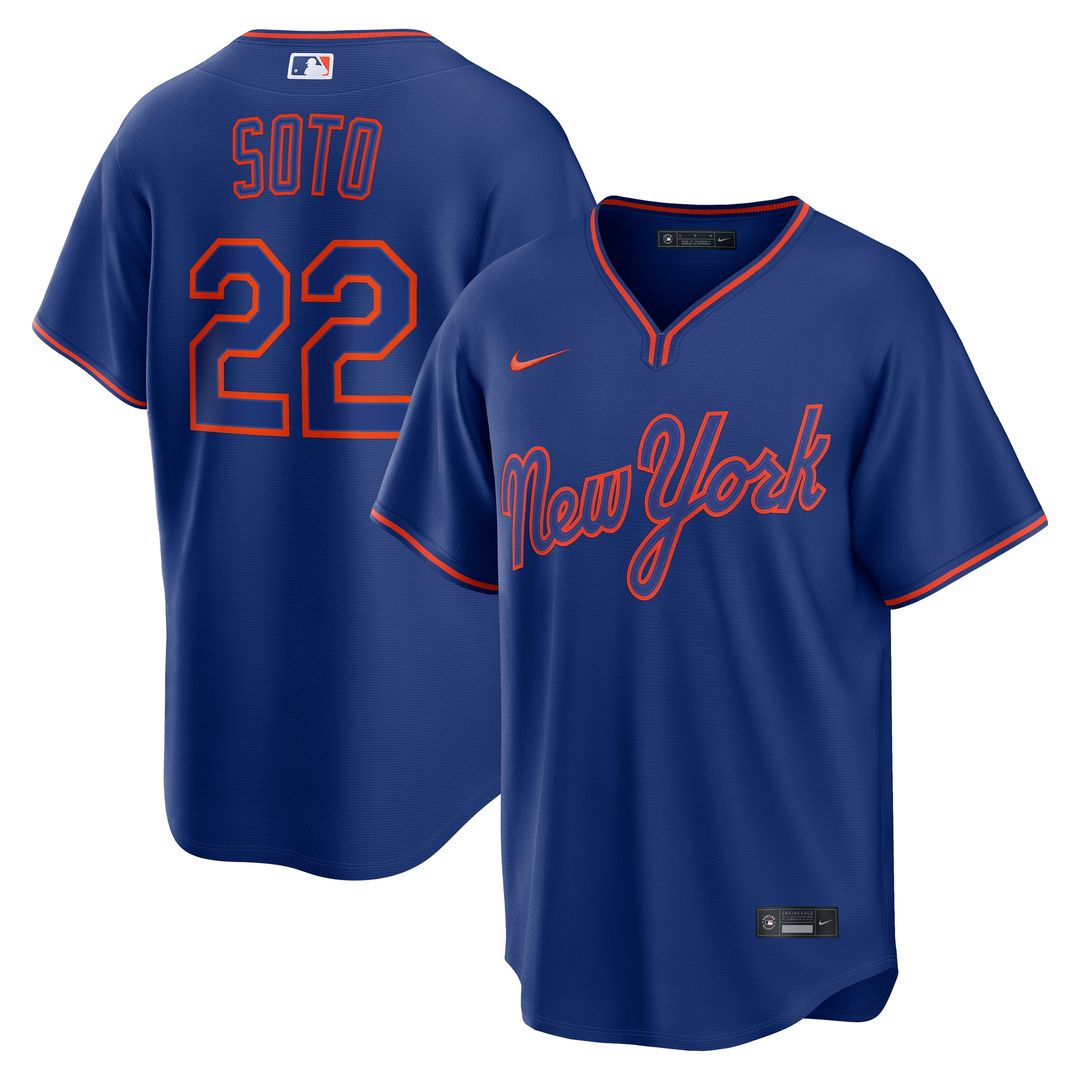 New York Mets Juan Soto Nike Road Replica Jersey - Gray MLB Team Jersey Baseball Fan Apparel
