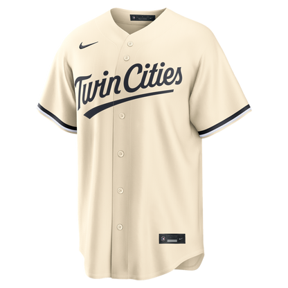 Minnesota Twins Nike Alternate Replica Jersey - Cream MLB Team Jersey Baseball Fan Apparel