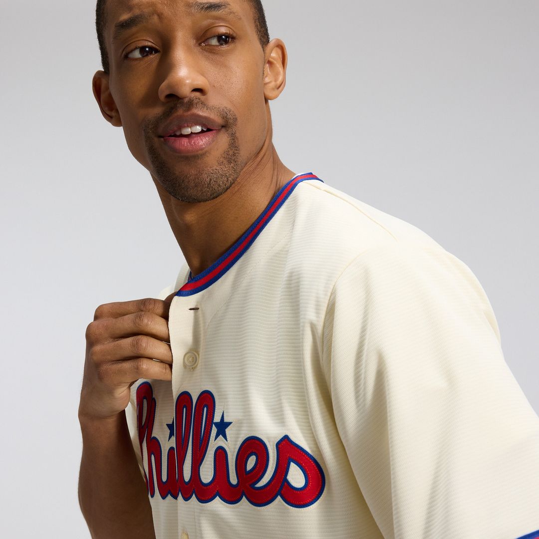 Philadelphia Phillies Nike Alternate Replica Jersey - Cream MLB Team Jersey Baseball Fan Apparel