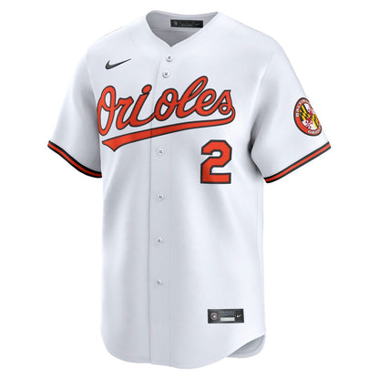 Baltimore Orioles Gunnar Henderson Nike Home Limited Player Jersey - White MLB Team Jersey Baseball Fan Apparel