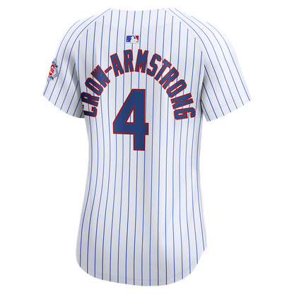 Chicago Cubs Pete Crow - Armstrong Nike Women's 150th Anniversary Limited Jersey - White MLB Team Jersey Baseball Fan Apparel