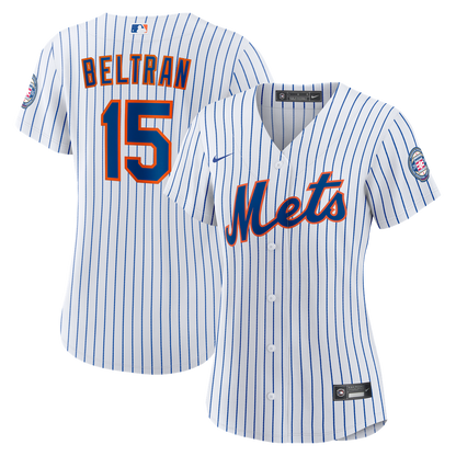New York Mets Carlos Beltran Nike Women's 2026 Baseball Hall of Fame Retired Player Replica Jersey - White MLB Team Jersey Baseball Fan Apparel