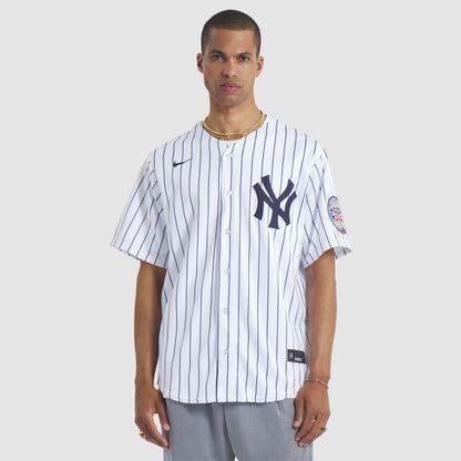 New York Yankees CC Sabathia Nike 2025 Baseball Hall of Fame Name & Number Retired Replica Jersey - White MLB Team Jersey Baseball Fan Apparel