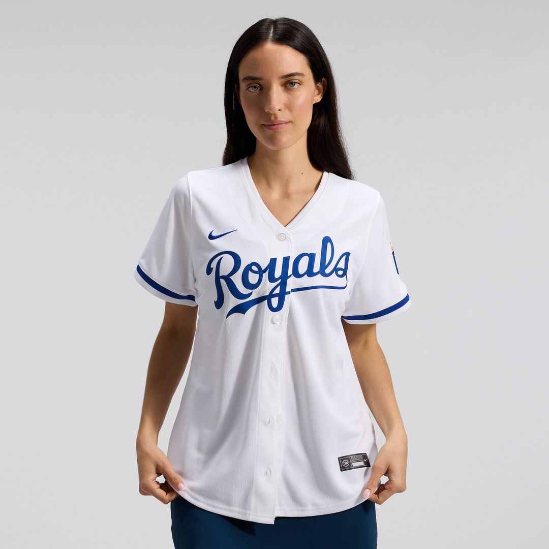 Kansas City Royals Nike Women's Home Limited Jersey - White MLB Team Jersey Baseball Fan Apparel