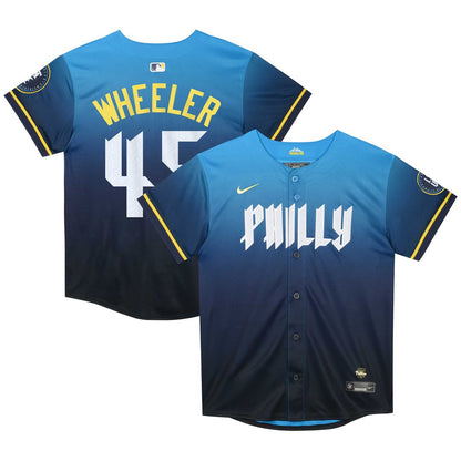 Philadelphia Phillies Zack Wheeler Nike Preschool 2024 City Connect Limited Player Jersey - Blue MLB Team Jersey Baseball Fan Apparel