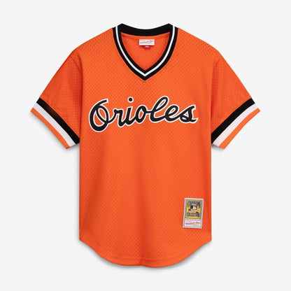Baltimore Orioles Cal Ripken Jr. Mitchell & Ness Authentic Batting Practice Jersey - Orange MLB Team Jersey Baseball Fan Apparel