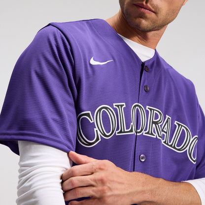 Colorado Rockies Nike Alternate Replica Team Jersey - Purple MLB Team Jersey Baseball Fan Apparel