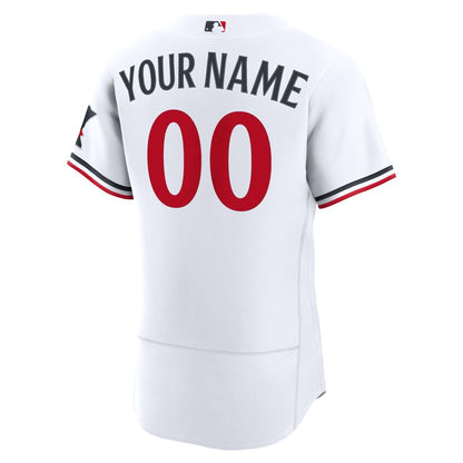Minnesota Twins Nike Home Authentic Custom Jersey - White MLB Team Jersey Baseball Fan Apparel