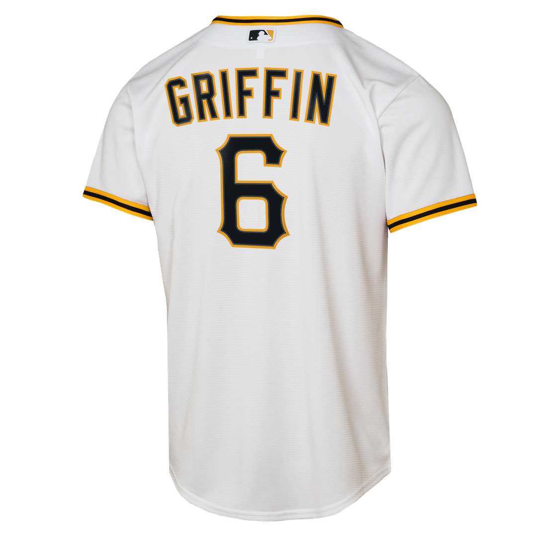 Pittsburgh Pirates Konnor Griffin Nike Youth Home Replica Jersey - White MLB Team Jersey Baseball Fan Apparel