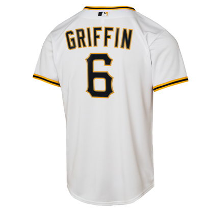Pittsburgh Pirates Konnor Griffin Nike Youth Home Replica Jersey - White MLB Team Jersey Baseball Fan Apparel