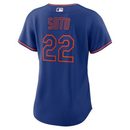 New York Mets Juan Soto Nike Women's Alternate Replica Jersey - Royal MLB Team Jersey Baseball Fan Apparel