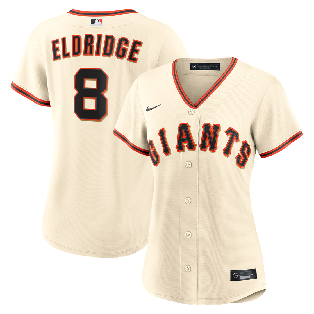 San Francisco Giants Bryce Eldridge Nike Women's Home Replica Jersey - Cream MLB Team Jersey Baseball Fan Apparel