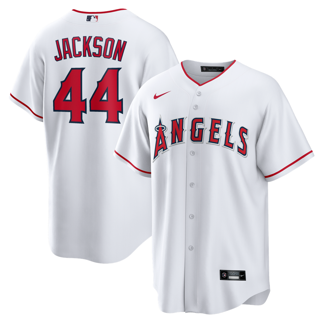 Los Angeles Angels Reggie Jackson Nike Home Retired Player Replica Jersey - White MLB Team Jersey Baseball Fan Apparel