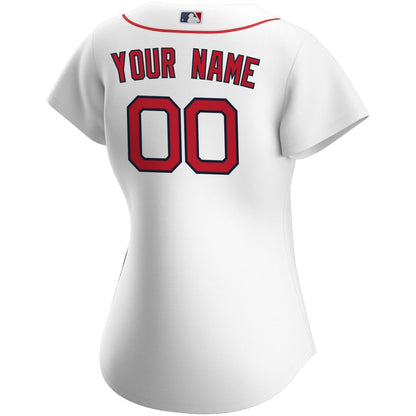 Boston Red Sox Nike Women's Home Replica Custom Jersey - White MLB Team Jersey Baseball Fan Apparel