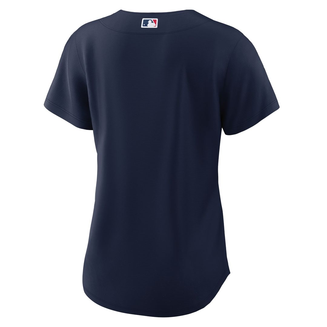 Cleveland Guardians Nike Women's Alternate Official Replica Jersey - Navy MLB Team Jersey Baseball Fan Apparel