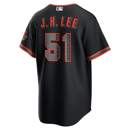 San Francisco Giants Jung Hoo Lee Nike Alternate Stadium Jersey - Black MLB Team Jersey Baseball Fan Apparel