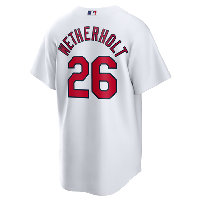 St. Louis Cardinals JJ Wetherholt Nike Home Replica Jersey - White MLB Team Jersey Baseball Fan Apparel