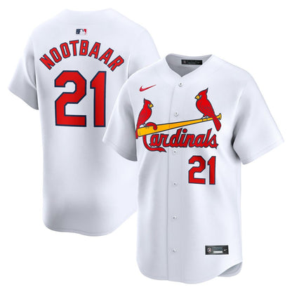 St. Louis Cardinals Lars Nootbaar Nike Home Limited Player Jersey - White MLB Team Jersey Baseball Fan Apparel