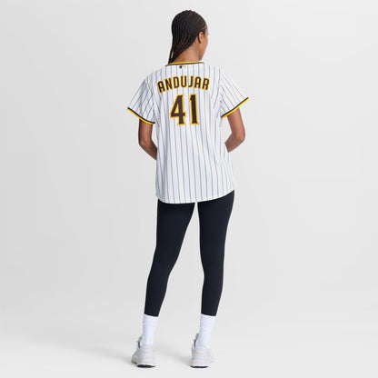 San Diego Padres Miguel Andujar Nike Women's Home Replica Jersey - White MLB Team Jersey Baseball Fan Apparel