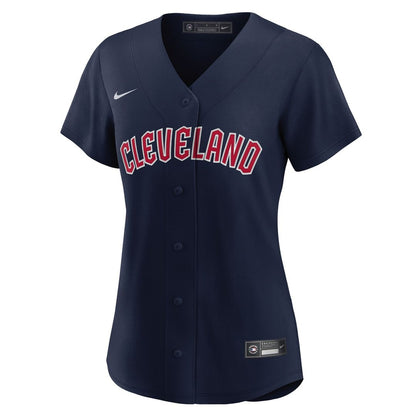 Cleveland Guardians Nike Women's Alternate Official Replica Jersey - Navy MLB Team Jersey Baseball Fan Apparel
