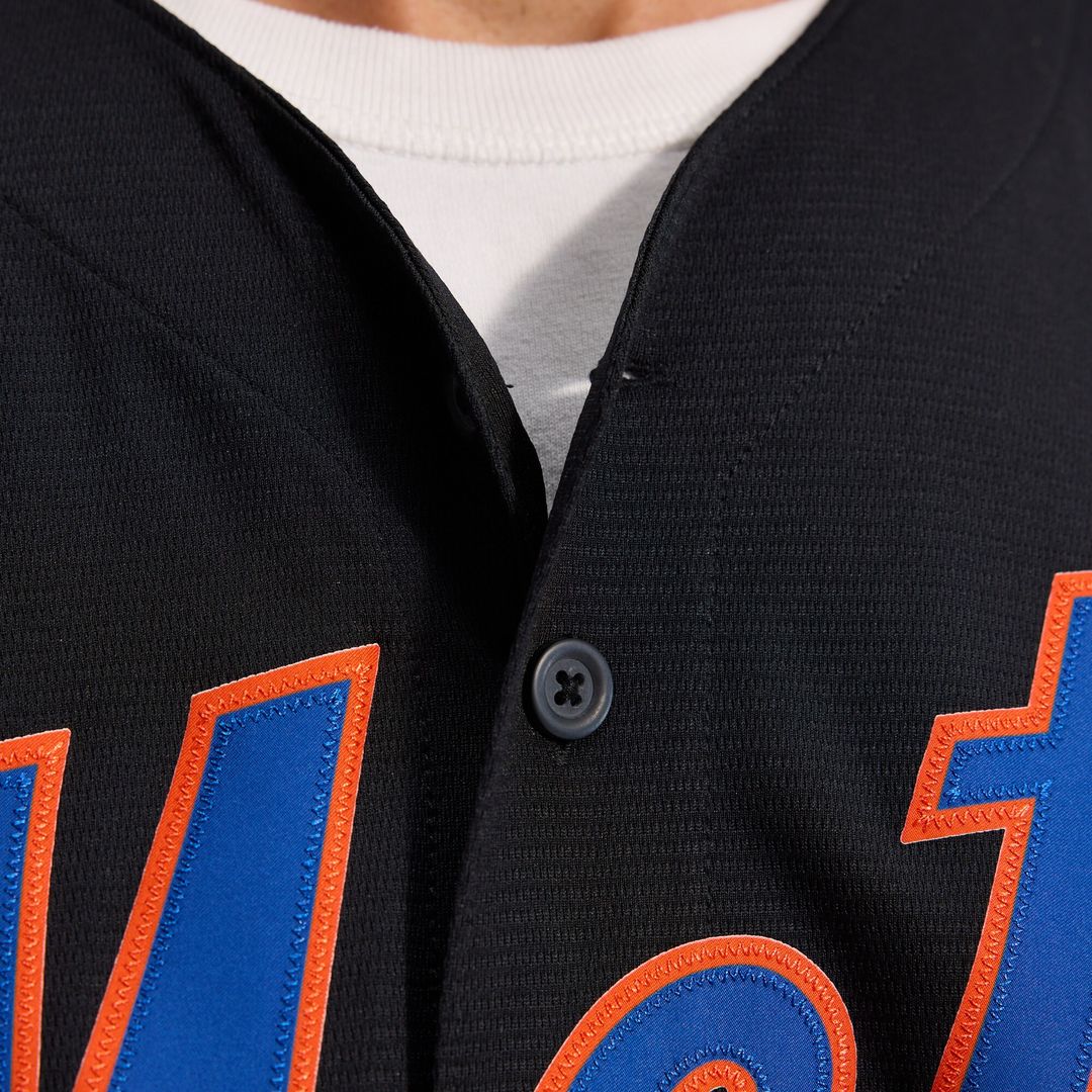 New York Mets Starling Marte Nike Alternate Replica Jersey - Black MLB Team Jersey Baseball Fan Apparel