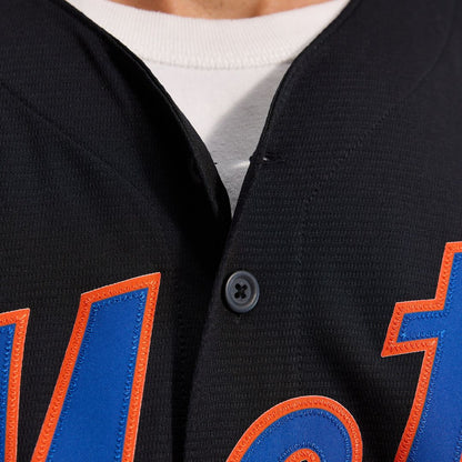 New York Mets Starling Marte Nike Alternate Replica Jersey - Black MLB Team Jersey Baseball Fan Apparel