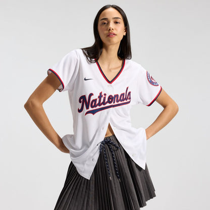 Washington Nationals CJ Abrams Nike Women's Home Replica Player Jersey - White MLB Team Jersey Baseball Fan Apparel