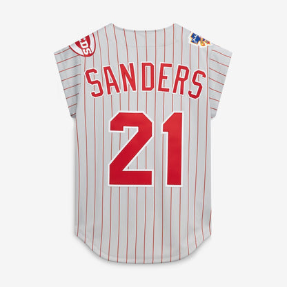 Cincinnati Reds Deion Sanders Mitchell & Ness 1997 Authentic Jersey - Gray MLB Team Jersey Baseball Fan Apparel