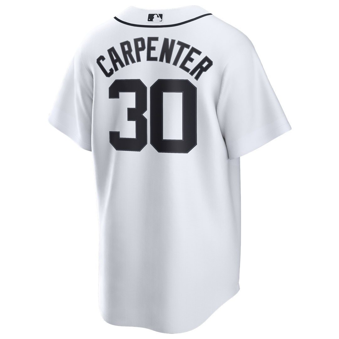 Detroit Tigers Kerry Carpenter Nike Home Replica Jersey - White MLB Team Jersey Baseball Fan Apparel