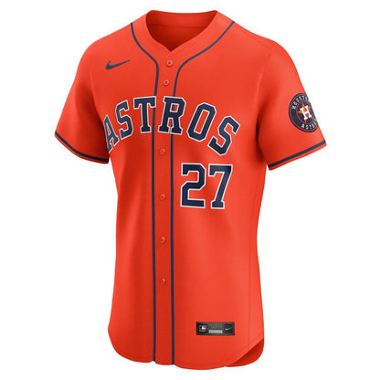 Houston Astros Jose Altuve Nike Alternate Elite Player Jersey - Orange MLB Team Jersey Baseball Fan Apparel