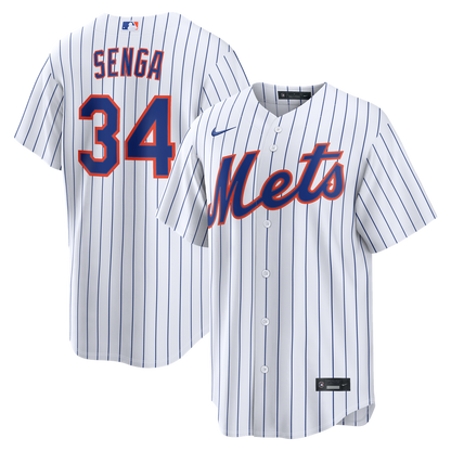 New York Mets Kodai Senga Nike Home Replica Jersey - White MLB Team Jersey Baseball Fan Apparel