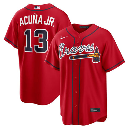 Atlanta Braves Ronald Acuña Jr. Nike Road Replica Jersey - Gray MLB Team Jersey Baseball Fan Apparel