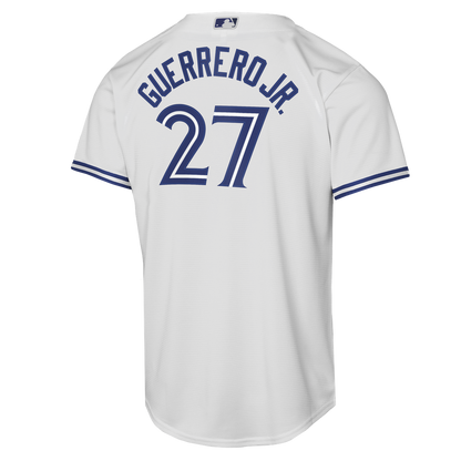 Toronto Blue Jays Vladimir Guerrero Jr. Nike Youth Home Baseline Jersey - White MLB Team Jersey Baseball Fan Apparel