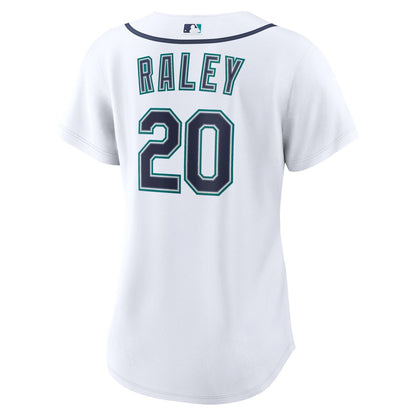 Seattle Mariners Luke Raley Nike Women's Home Replica Jersey - White MLB Team Jersey Baseball Fan Apparel