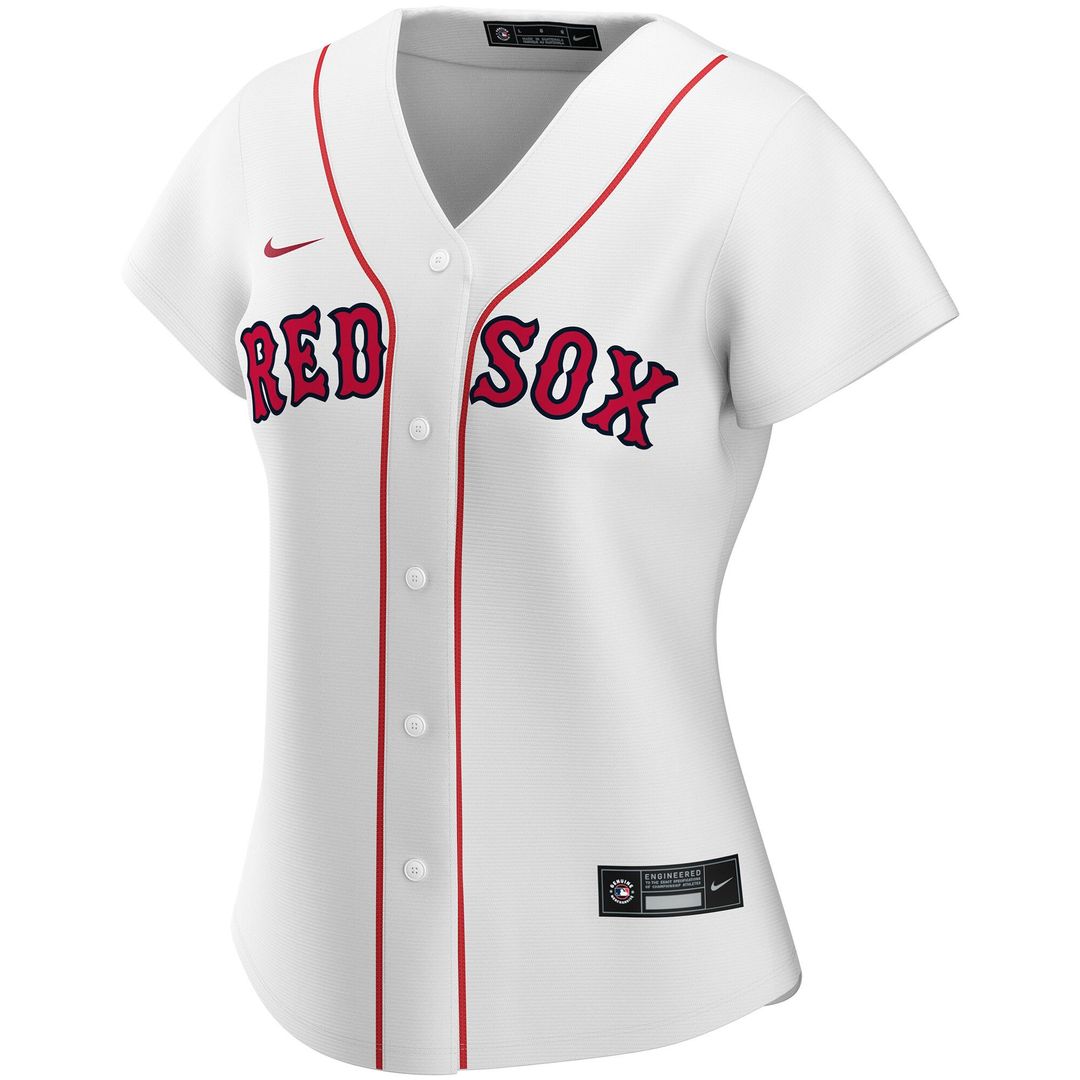 Boston Red Sox Nike Women's Home Replica Custom Jersey - White MLB Team Jersey Baseball Fan Apparel