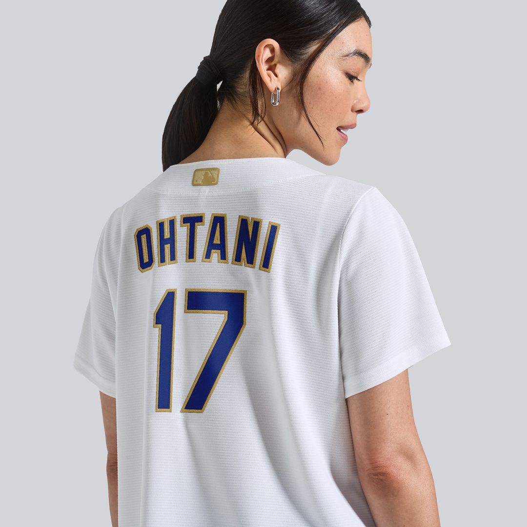 Los Angeles Dodgers Shohei Ohtani Nike Women's 2026 Gold Collection Stadium Jersey - White MLB Team Jersey Baseball Fan Apparel