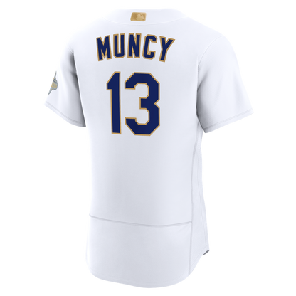 Los Angeles Dodgers Max Muncy Nike 2026 Gold Collection Authentic Jersey - White MLB Team Jersey Baseball Fan Apparel