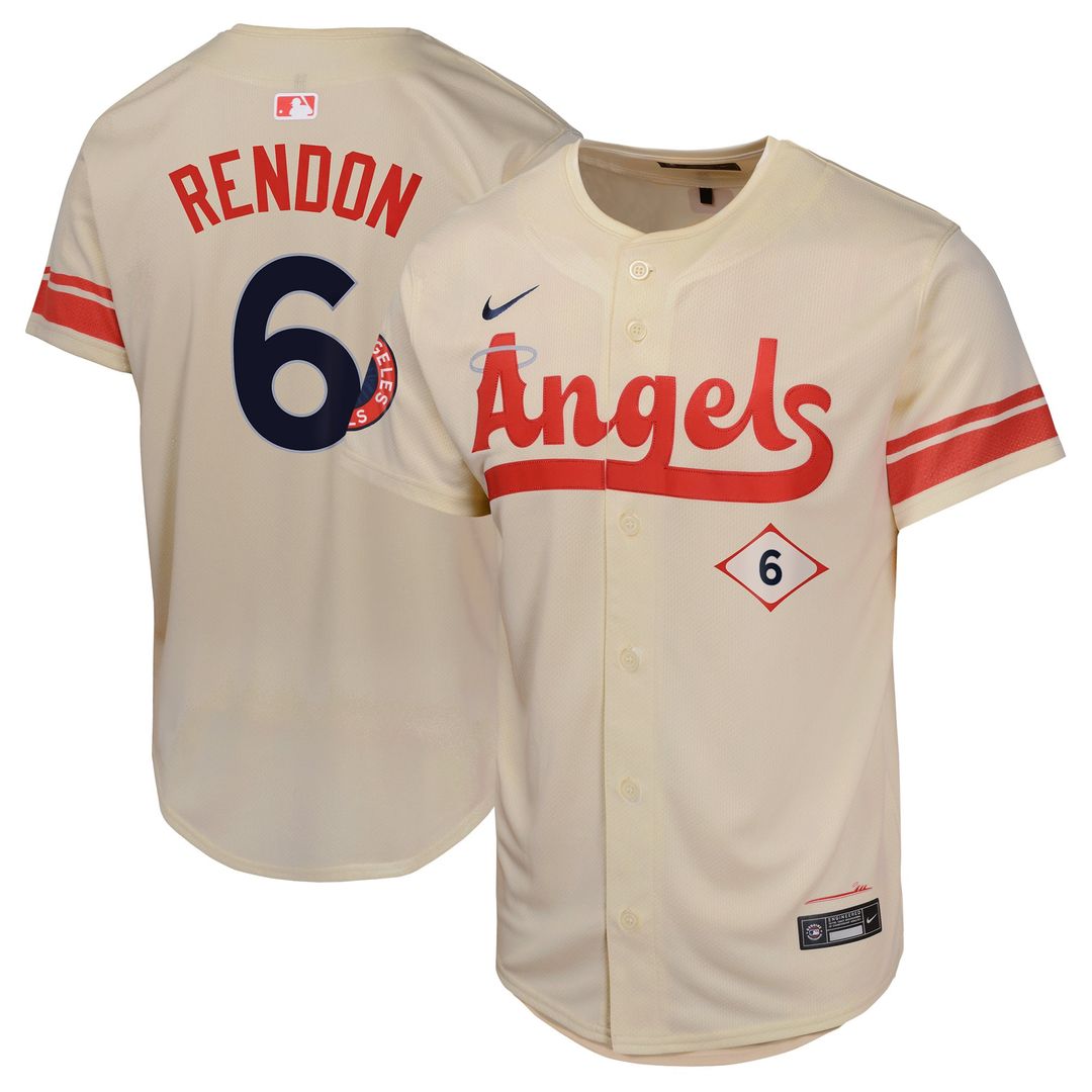 Los Angeles Angels Anthony Rendon Nike Youth City Connect Limited Player Jersey - Cream MLB Team Jersey Baseball Fan Apparel
