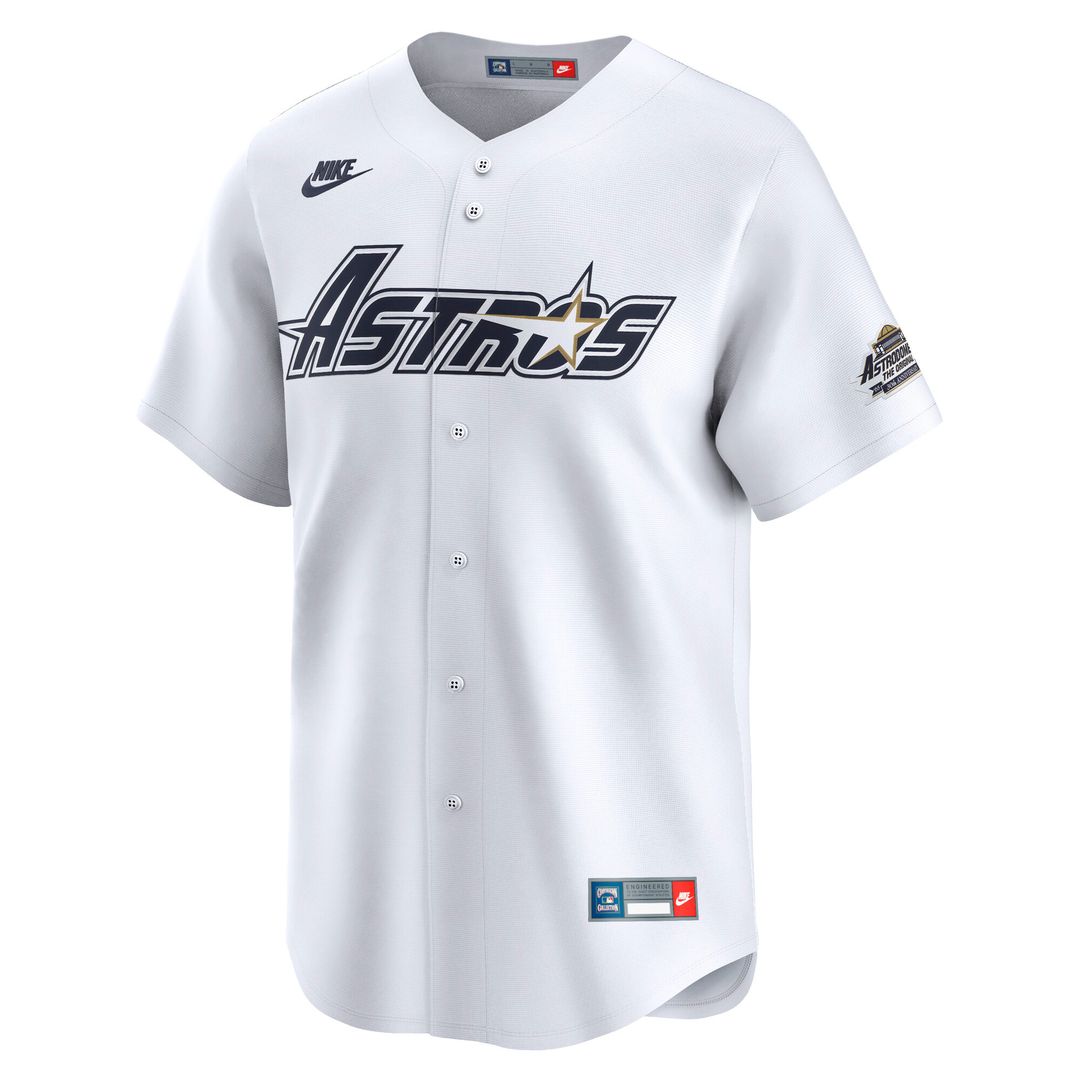 Houston Astros Jeff Bagwell Nike Throwback Cooperstown Limited Jersey - White MLB Team Jersey Baseball Fan Apparel