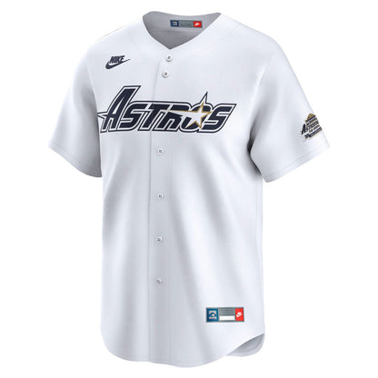 Houston Astros Jeff Bagwell Nike Throwback Cooperstown Limited Jersey - White MLB Team Jersey Baseball Fan Apparel