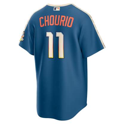 Milwaukee Brewers Jackson Chourio Nike 2026 City Connect Stadium Jersey - Mineral Blue MLB Team Jersey Baseball Fan Apparel
