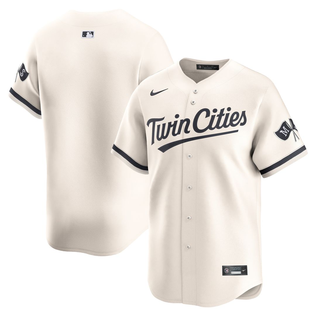 Minnesota Twins Nike Alternate Limited Jersey - Cream MLB Team Jersey Baseball Fan Apparel